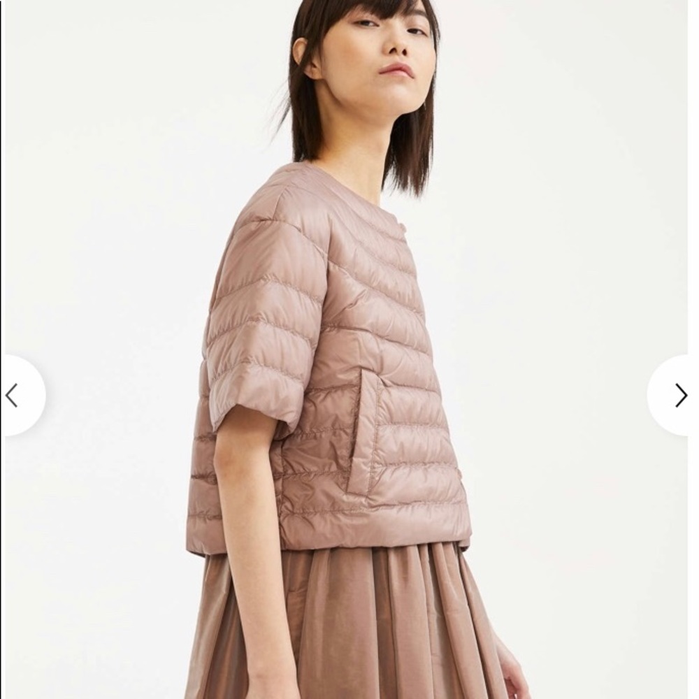 Max Mara Cropped Reversible Jacket Mauve Size (M) - Picture 2 of 6